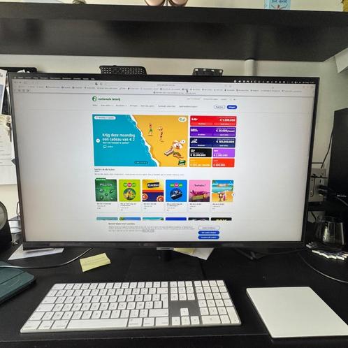 Monitor 32 inch, Computers en Software, Monitoren, Zo goed als nieuw, 60 Hz of minder, DisplayPort, HDMI, USB-C, Ingebouwde speakers