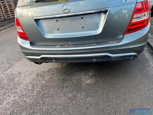 MERCEDES C S204 Groen 779 achterbumper AMG line 2011-2013, Auto-onderdelen, Carrosserie, Bumper, Mercedes-Benz, Gebruikt