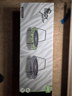 EXIT Tiggy junior trampoline met beugel ø140cm - zwart/grijs, Kinderen en Baby's, Speelgoed | Buiten | Trampolines, Ophalen, Zo goed als nieuw