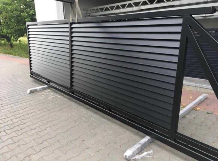 Draaipoort of schuifpoort op maat, Jardin & Terrasse, Portes de jardin, Neuf, Portail battant, Acier, Enlèvement