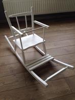 Witte houten schommelstoel, Jongen of Meisje, Gebruikt, Ophalen