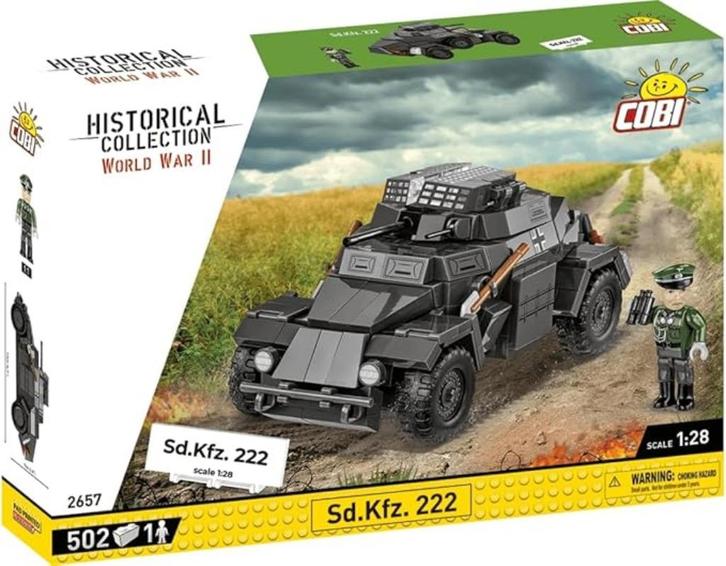 COBI SDKfz 222 Bouwmodel Modelbouw SNELLE GRATIS LEVERING, Hobby en Vrije tijd, Modelbouw | Auto's en Voertuigen, Nieuw, Tank