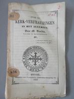 boekje Kerk Verfraaingen  1857 pastoor Drogenbos Davidts, Verzamelen, Religie, Verzenden, Zo goed als nieuw, Boek, Christendom | Katholiek