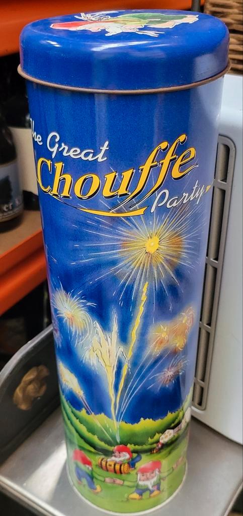 La Chouffe metalen bierkoker, Verzamelen, Biermerken, Zo goed als nieuw, Ophalen of Verzenden