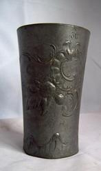Tinnen beker Kayserzinn.  Jugendstil, Antiek en Kunst, Antiek | Tin, Verzenden