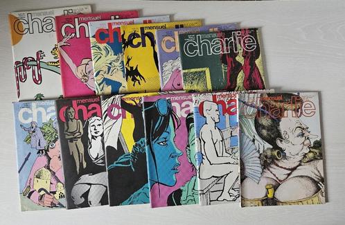 Charlie Mensuel 1er série année 1979 complète 12 tomes, Livres, BD, Utilisé, Plusieurs BD, Envoi