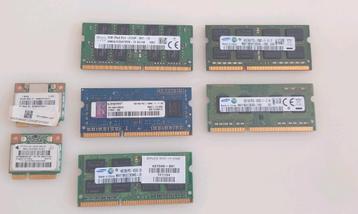 Collection de clés RAM pour ordinateurs portables (DDR3 +DDR, Enlèvement ou Envoi, Comme neuf, DDR3, Laptop