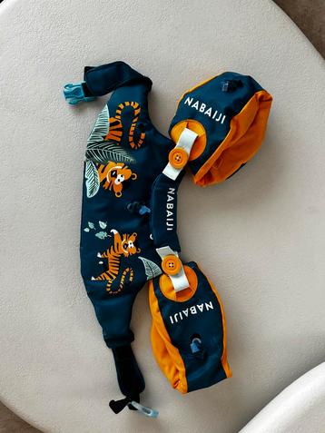 Meegroeiende zwemhulp voor kinderen van 15 tot 30 kg blauw beschikbaar voor biedingen