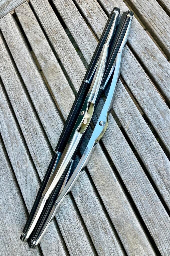 Chrome oldtimer ruitenwissers, Auto-onderdelen, Ruiten en Toebehoren, Alfa Romeo, Amerikaanse onderdelen, Audi, BMW, Citroën, Fiat