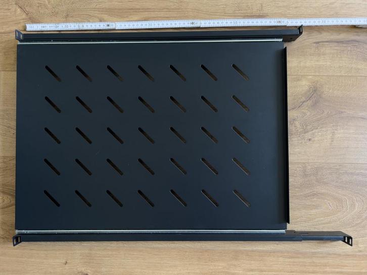 19" rack plank / shelf / schuif, Informatique & Logiciels, Ordinateurs & Logiciels Autre, Comme neuf, Enlèvement