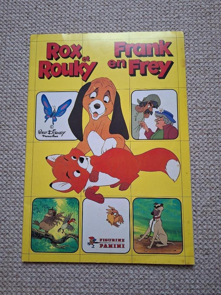 Panini - Frank en Frey / Rox et Rouky (1981) - 271 stickers, Verzamelen, Stickers, Gebruikt, Strip of Tekenfilm, Ophalen of Verzenden