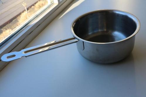 Jima roestvrijstalen pan 19 cm 1,5 l, Huis en Inrichting, Keuken | Potten en Pannen, Gebruikt, Koekenpan of Braadpan, Inox, Ophalen of Verzenden
