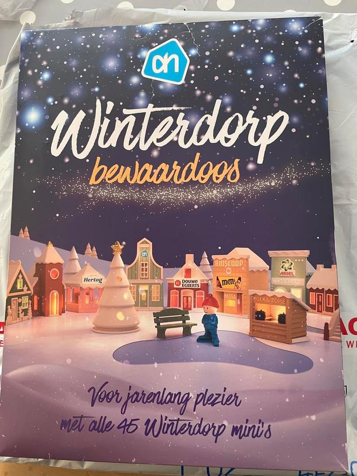 Albert Heijn E mini s volledige set huisjes met verlichting, Verzamelen, Supermarktacties, Albert Heijn, Verzenden