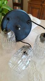 Vintage hanglampen '60 -'70. Geen koerier, Ophalen, Glas