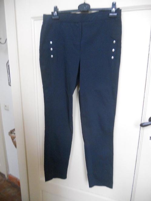 SLIM FIT BROEK JAN WELVAERT /M, Kleding | Dames, Broeken en Pantalons, Nieuw, Maat 38/40 (M), Blauw, Ophalen of Verzenden