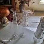 Te koop 2 glazen kaarshouder, Ophalen