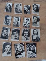 17 photos vintage de stars de cinéma - Chewing-gum belge, Hobby & Loisirs créatifs, Autocollants & Images, Enlèvement ou Envoi