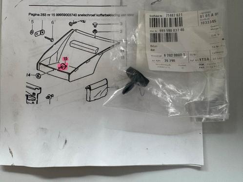 Porsche 993 onderdeel 2 x plastic schroef tapijt koffer, Auto-onderdelen, Interieur en Bekleding, Porsche, Nieuw, Ophalen of Verzenden