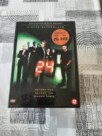 Dvd box 24 seizoen 1-3, Ophalen, Zo goed als nieuw