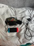 Nintendo switch met hulpstukken en draagtas, Consoles de jeu & Jeux vidéo, Comme neuf, Enlèvement