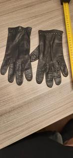 Zwarte lederen handschoenen, Kleding | Dames, Mutsen, Sjaals en Handschoenen, Ophalen of Verzenden, Handschoenen