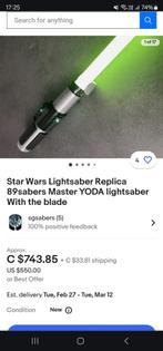 Yoda master replicas lightsaber, Verzamelen, Star Wars, Ophalen of Verzenden, Zo goed als nieuw, Replica