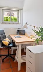 Houten bureau met schragen, Huis en Inrichting, Ophalen, Bureau