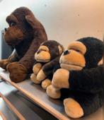 Lot de 3 peluches gorilles, Enlèvement ou Envoi, Comme neuf