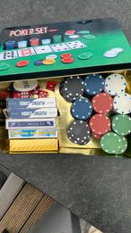 Poker set, Hobby en Vrije tijd, Gezelschapsspellen | Kaartspellen, Ophalen, Zo goed als nieuw