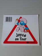 Autocollant Bébé Schtroumpf en voiture Joyce, Collections, Envoi, Comme neuf, Bébé Schtroumpf, Autres types