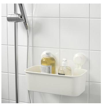 douche/badkamer: NIEUW: set van 2:1 dienblad + 2 haken beschikbaar voor biedingen