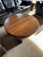 Eiken Salontafel Rond, Ophalen, Gebruikt, 50 tot 100 cm, 50 tot 100 cm