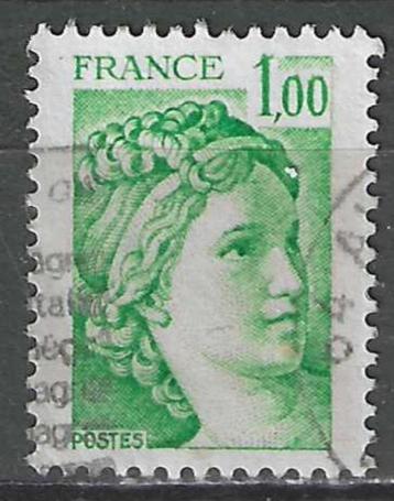 Frankrijk 1977/1978 - Yvert 1973 - Type Sabine - 1 F. (ST) beschikbaar voor biedingen