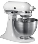 Robot pâtissier KitchenAid à tête inclinable 4,3 L - Blanc, Elektronische apparatuur, Keukenmixers, 4 liter of meer, Nieuw, 3 snelheden of meer