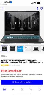 Asus tuf 15, 5 keer gebruikt, Ophalen of Verzenden, Zo goed als nieuw