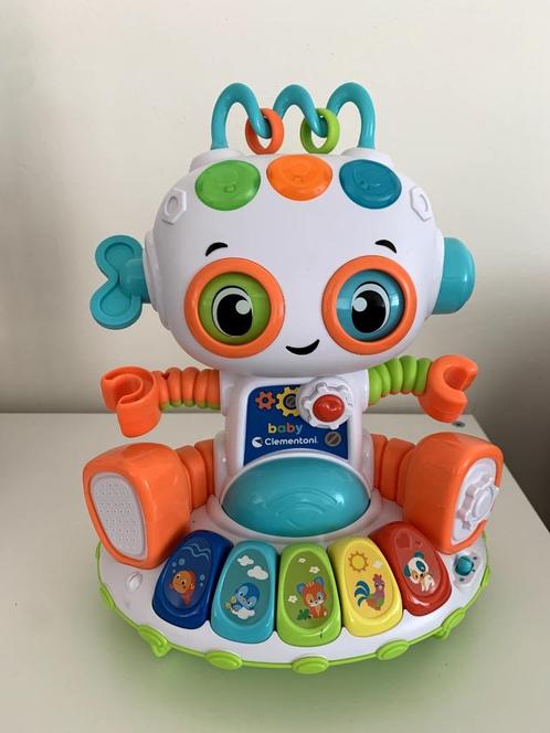 Baby robot, Kinderen en Baby's, Speelgoed | Babyspeelgoed, Zo goed als nieuw, Overige typen, Met licht, Met geluid, Met wieltjes