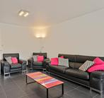 Design zwarte lederen zetels, Huis en Inrichting, Ophalen, 100 tot 125 cm, Design, Leer