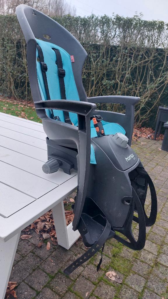 Fietsstoeltje Hamax Siësta, Fietsen en Brommers, Fietsaccessoires | Fietsstoeltjes, Gebruikt, Achterzitje, 0 t/m 18 kg, Voetsteuntjes