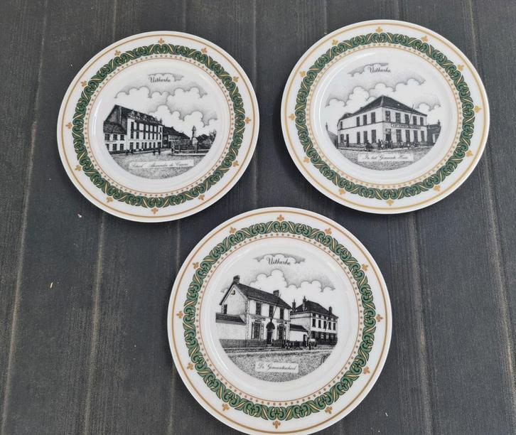 Kunstborden uitkerke / G. Swaenepoel ( 3 stuks), Antiek en Kunst, Antiek | Wandborden en Tegels, Ophalen of Verzenden