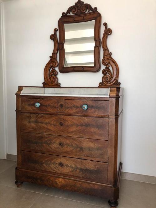 Chique ladekast met marmeren blad, Huis en Inrichting, Kasten | Ladekasten, Zo goed als nieuw, 150 tot 200 cm, 50 tot 100 cm, 25 tot 50 cm