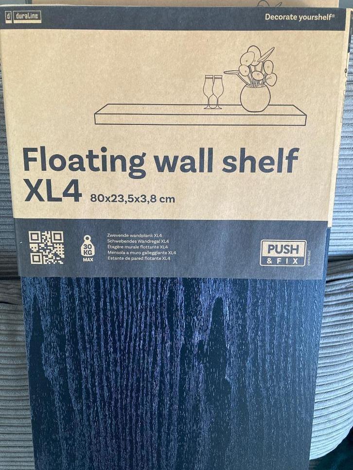 6x Legplanken floating wall met push & fix systeem, Huis en Inrichting, Woonaccessoires | Wandplanken en Boekenplanken, Zo goed als nieuw