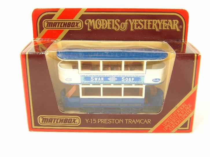 KA04C - Models of Yesteryear - Y15 Preston Tram Swan, Hobby en Vrije tijd, Modelauto's | 1:43, Ophalen of Verzenden