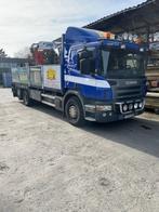 Scania p310 6x2 met kennis laadkraan, Diesel, Toit ouvrant, Automatique, Tissu