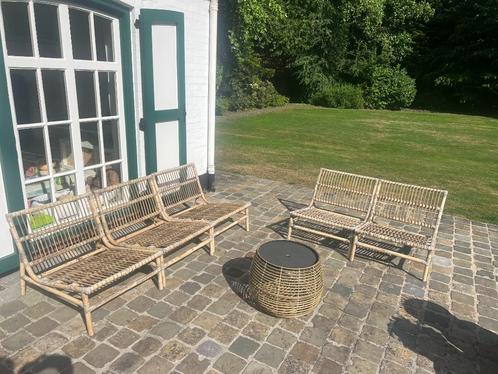 Ikea Loungeset Rotan, Buiten Tuinset, Bamboo Tuinset, Tuin en Terras, Tuinsets en Loungesets, Nieuw, Loungeset, Rotan, 5 zitplaatsen