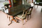 Mahoniehouten tafel en 6 stoelen in Regency-stijl, Ophalen