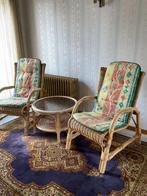 Rieten salon, Huis en Inrichting, Zetels | Zetels, Ophalen, Zo goed als nieuw
