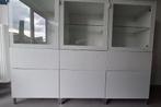 Hoge dressoir, Ophalen, Gebruikt, 150 tot 200 cm, Glas