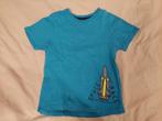 T-shirt manches courtes LUPILU 5 ans turquoise fusée, Enfants & Bébés, Enlèvement, Utilisé, Autres types, Garçon
