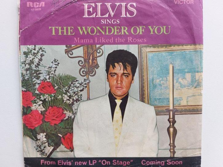 Elvis Presley - The Wonder Of You / Mama Liked The Roses, Cd's en Dvd's, Vinyl Singles, Rock en Metal, Ophalen of Verzenden