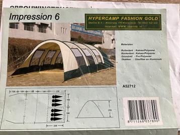 Tunneltent 6 personen polykatoen beschikbaar voor biedingen